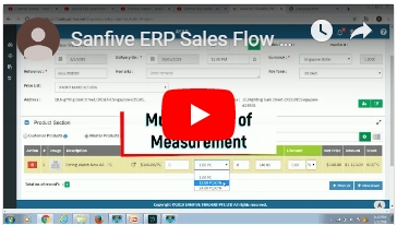 Sanfive ERP Sales Flow Demo